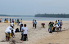 Sasihithlu beach water turns black, people upset